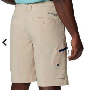 Columbia PFG Shorts 36x10 Men's Beige Fossil Terminal Tackle 2 NWT